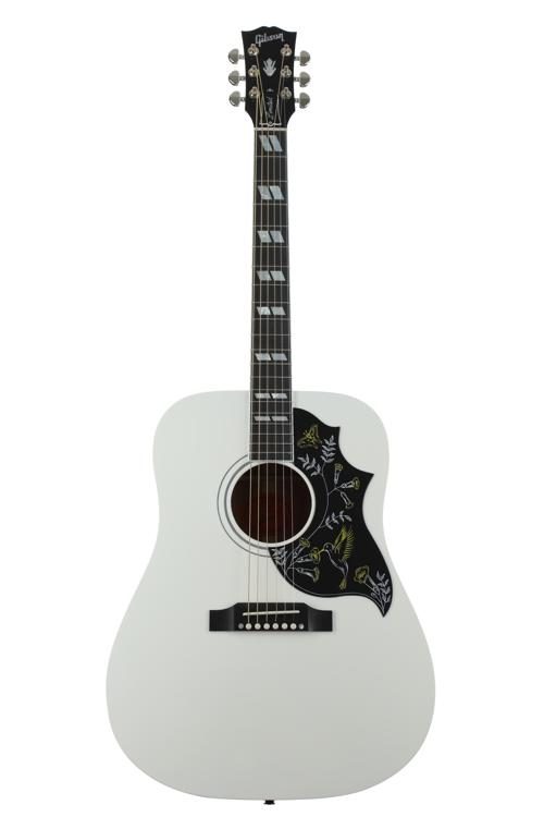 white gibson acoustic