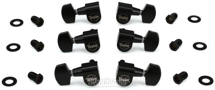 black guitar tuners