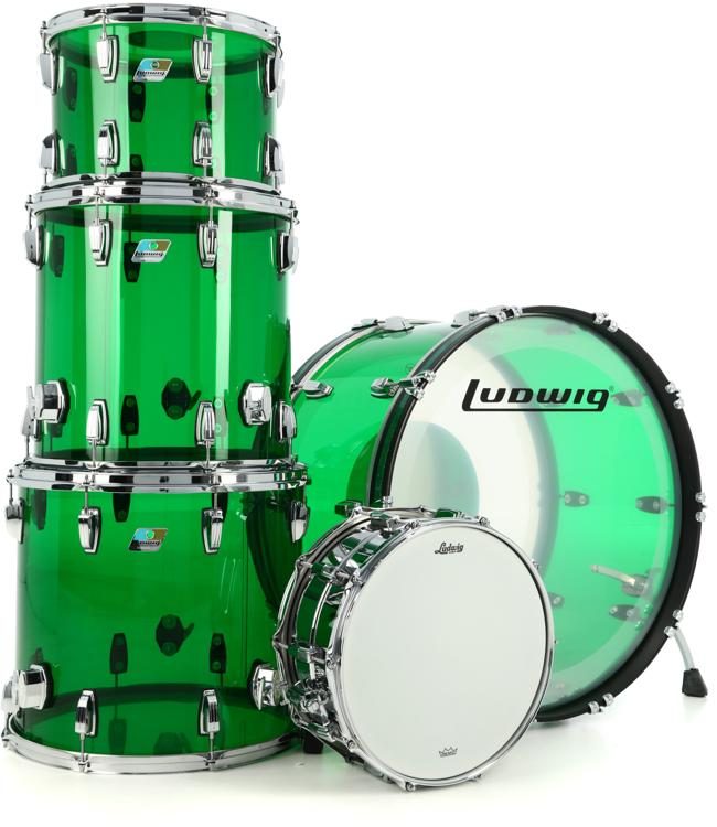 Ludwig vistalite green Clearance