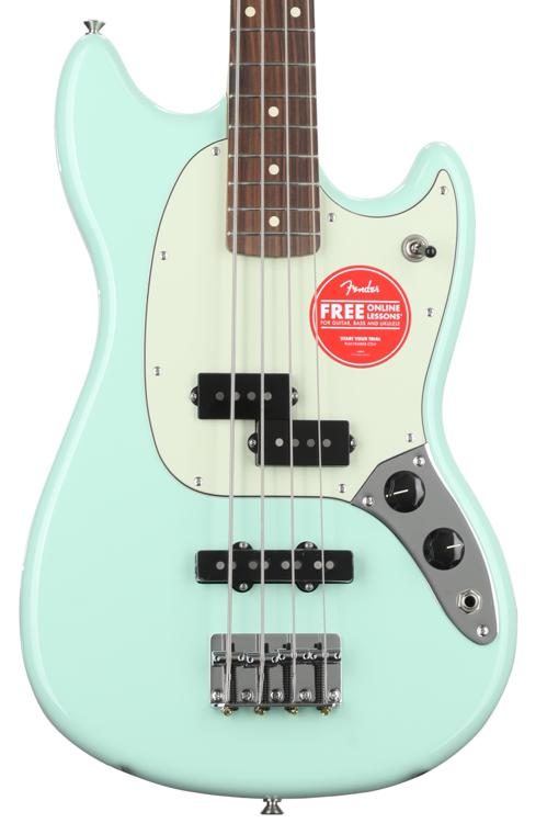 Fender Special Edition Mustang PJ Bass - Surf Green with Pau Ferro ...