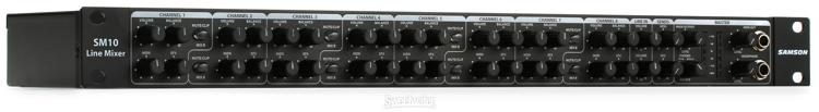 Samson SM10 10-channel Stereo Line Mixer | Sweetwater