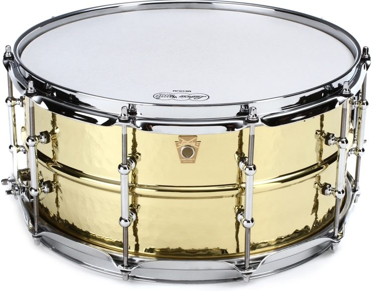 Ludwig　14　Snare　Hammered　Brass　x　Drum　Tube　6.5　inch　Lugs　Sweetwater