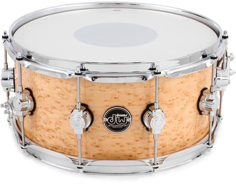 DW Performance Series Exotic Snare Drum - 6.5 x 14 inch - Bird's Eye Maple  - Sweetwater Exclusive