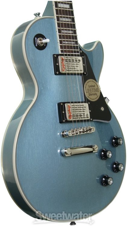 epiphone les paul custom pro limited edition tv pelham blue