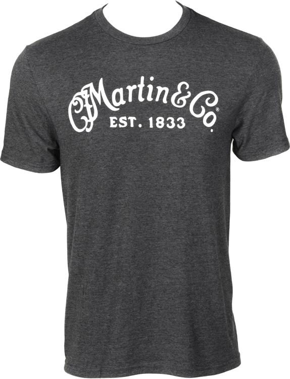 Martin Charcoal Basic Logo T-shirt - Medium | Sweetwater