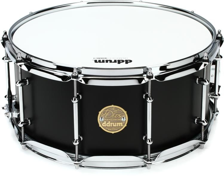 ddrum Dios Maple Snare Drum - 6.5 x 14 inch - Satin Black