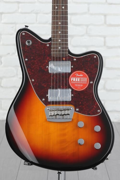 Squier Paranormal Toronado Electric Guitar - 3-Color Sunburst with  Tortoiseshell Pickguard