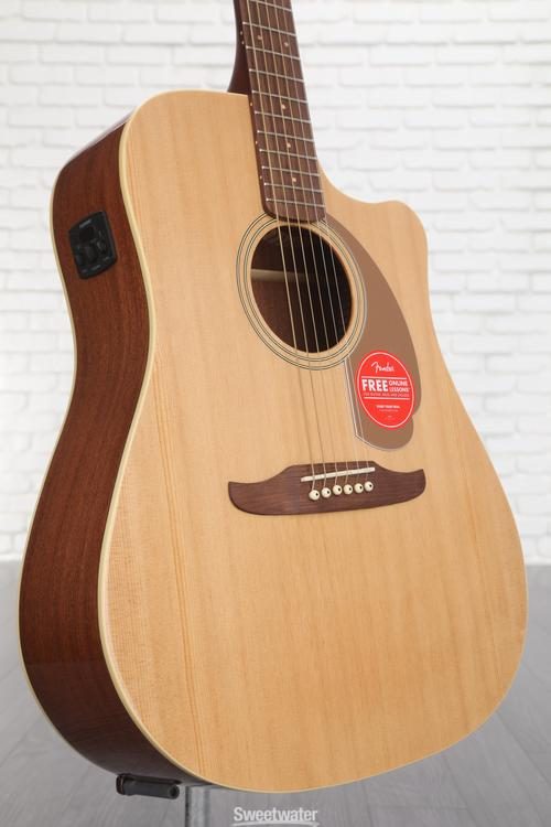 Fender Redondo Player Acoustic-Electric Guitar - Natural | Sweetwater