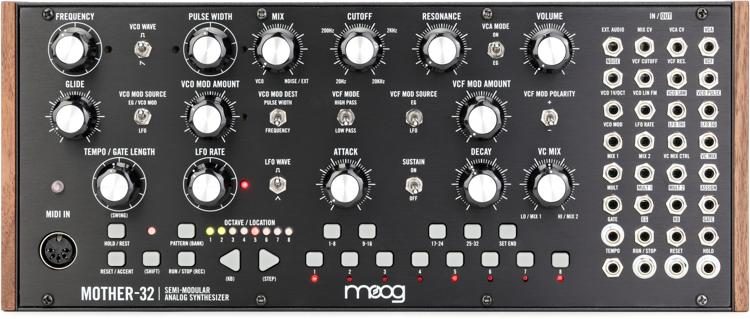 Moog Mother-32 Semi-modular Eurorack Analog Synthesizer and Step