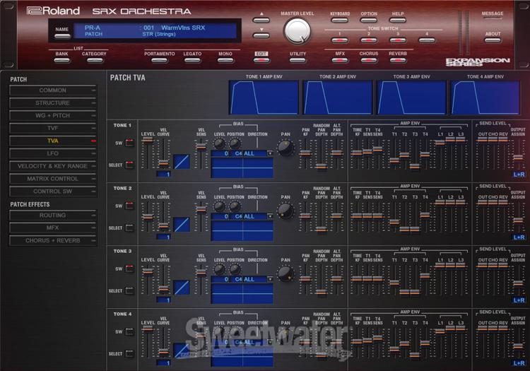 Roland SRX Orchestra Synthesizer Software
