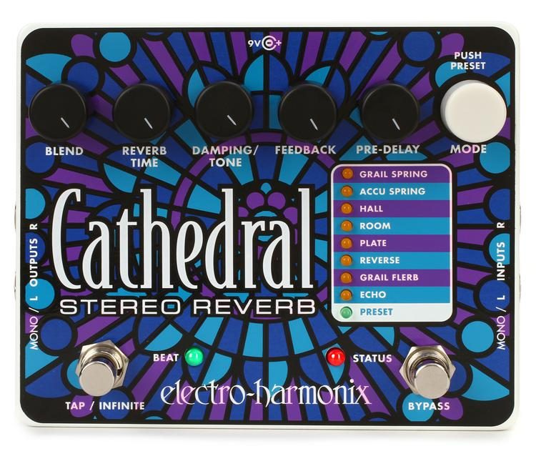 Electro-Harmonix Cathedral Stereo Reverb Pedal | Sweetwater