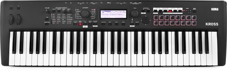 Korg Kross 2-61-MB 61-key Synthesizer Workstation - Super Matte Black