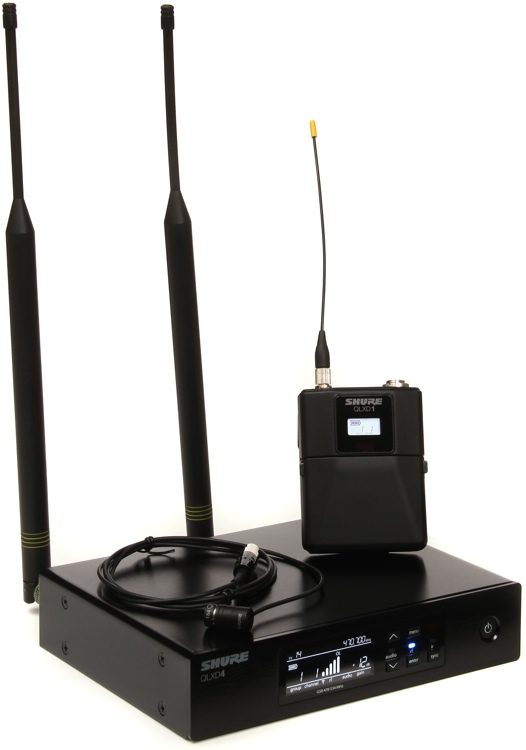 Shure QLXD14/84 Lavalier Wireless Microphone System G50 Band, 470534