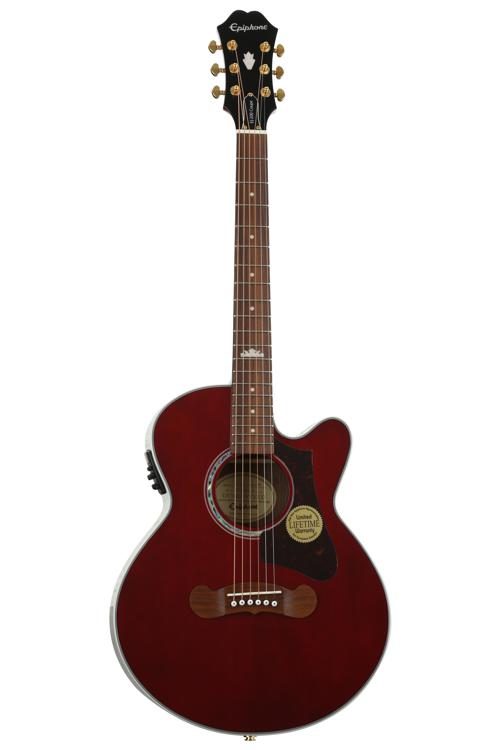 Epiphone エレアコ　EJ-200 Coupe Wine Red 2018 Epiphone EJ-200 SCE Coupe / Wine Red 無傷新古品 ！