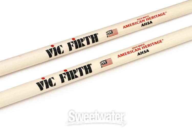 Woo. 5-pack Vic Firth American Heritage Maple Drumsticks 5A Value Bundle 