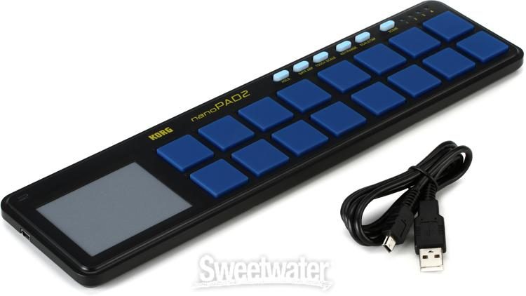 Korg nanoPAD2 - Blue/Yellow Limited Edition | Sweetwater