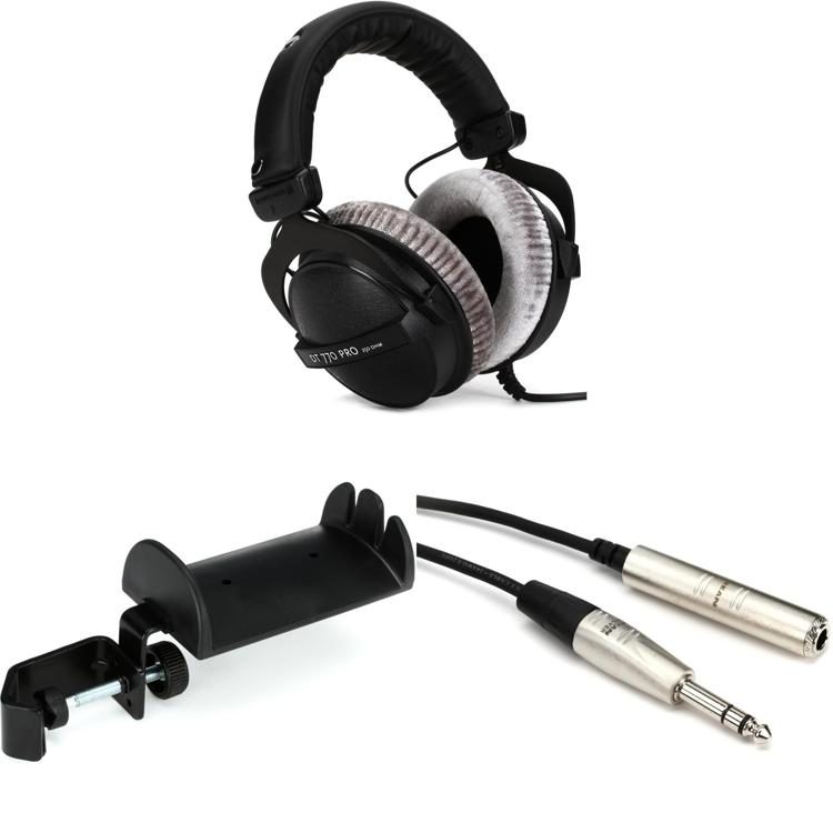 Beyerdynamic Pro 250 ohm Closed-back Studio Headphones with Headphone Holder and Extension | Sweetwater