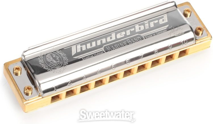 Hohner Marine Band Thunderbird Harmonica - Key of Low D | Sweetwater