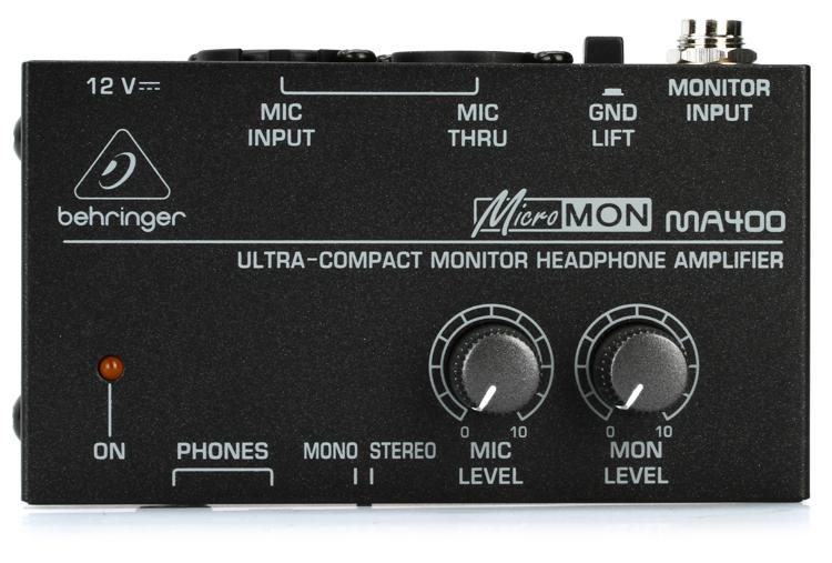Berettigelse James Dyson Trives Behringer MicroMON MA400 Monitor Headphone Amplifier | Sweetwater