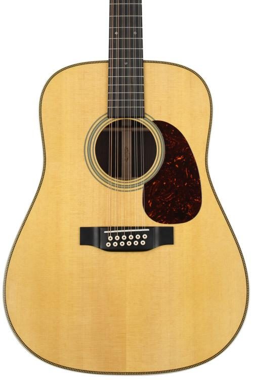Mediaan Trein Bek Martin HD12-28 12-String Acoustic Guitar - Natural | Sweetwater