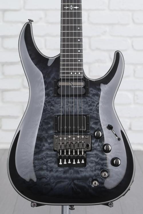 Schecter Hellraiser Hybrid C-1 FR-S Electric Guitar - Trans Black