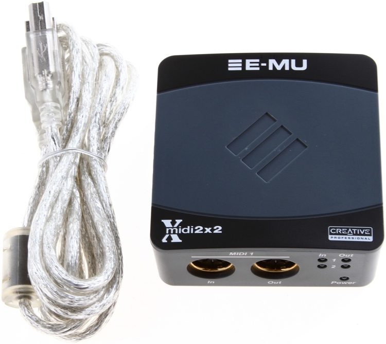 e-mu xmidi 2x2 usb midi only one channel