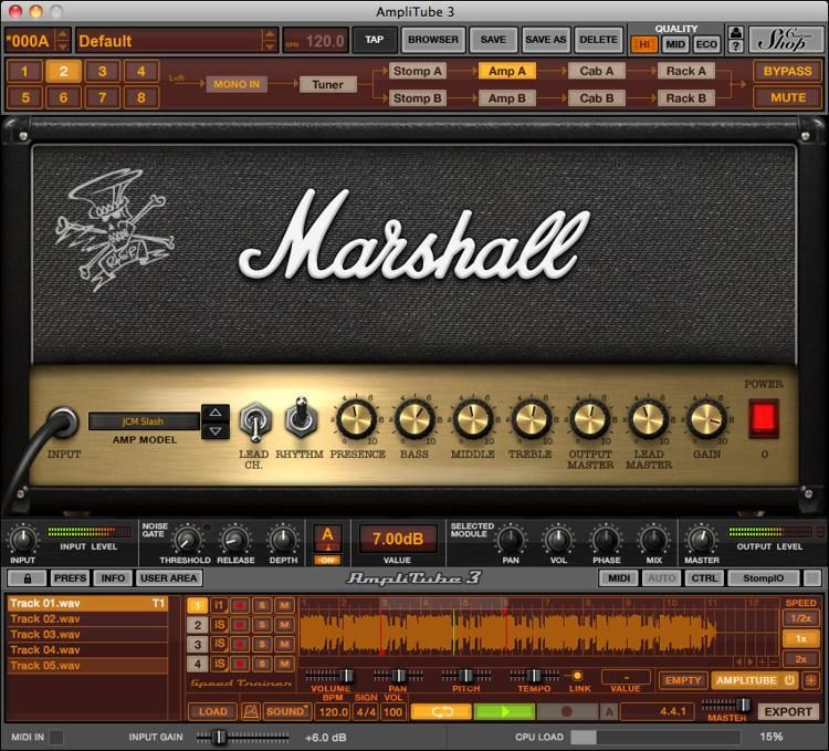 Ik Multimedia Amplitube Slash Software Suite Sweetwater