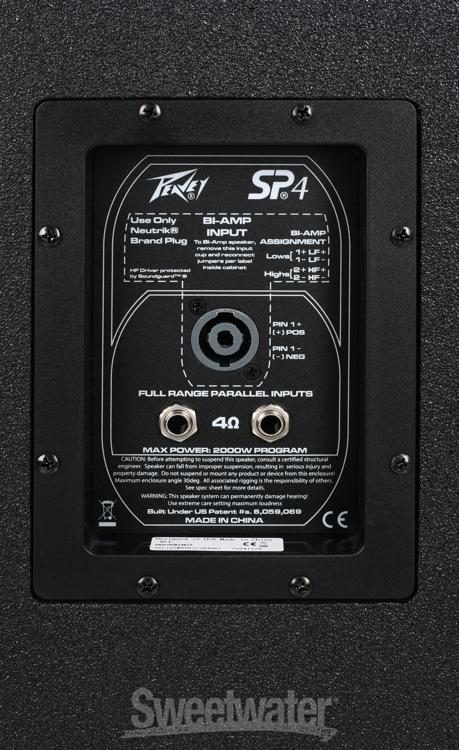 Peavey Sp4 V2 4000w Dual 15 Passive Speaker Sweetwater