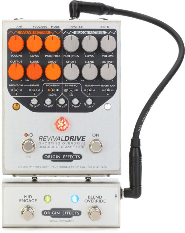 Origin Effects RevivalDRIVE Custom Overdrive Pedal and Revival Footswitch  Bundle