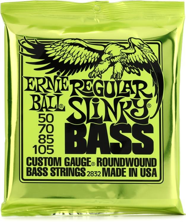 Ernie Ball 2832 Regular Slinky Nickel Wound Electric Bass Guitar Strings -  .050-.105