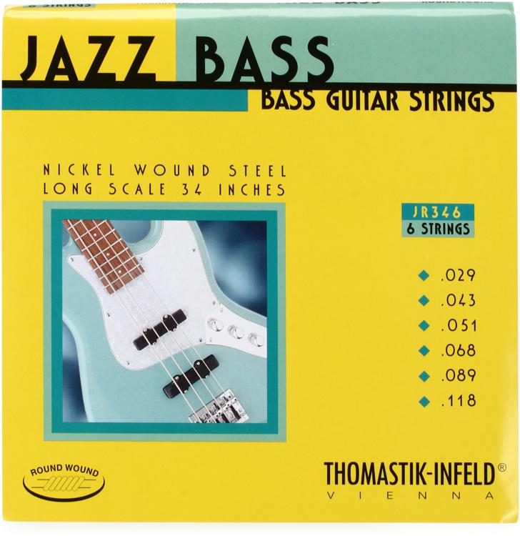 Thomastik-Infeld JR346 Jazz Roundwound Bass Guitar Strings - .029-.118 Long  Scale 34