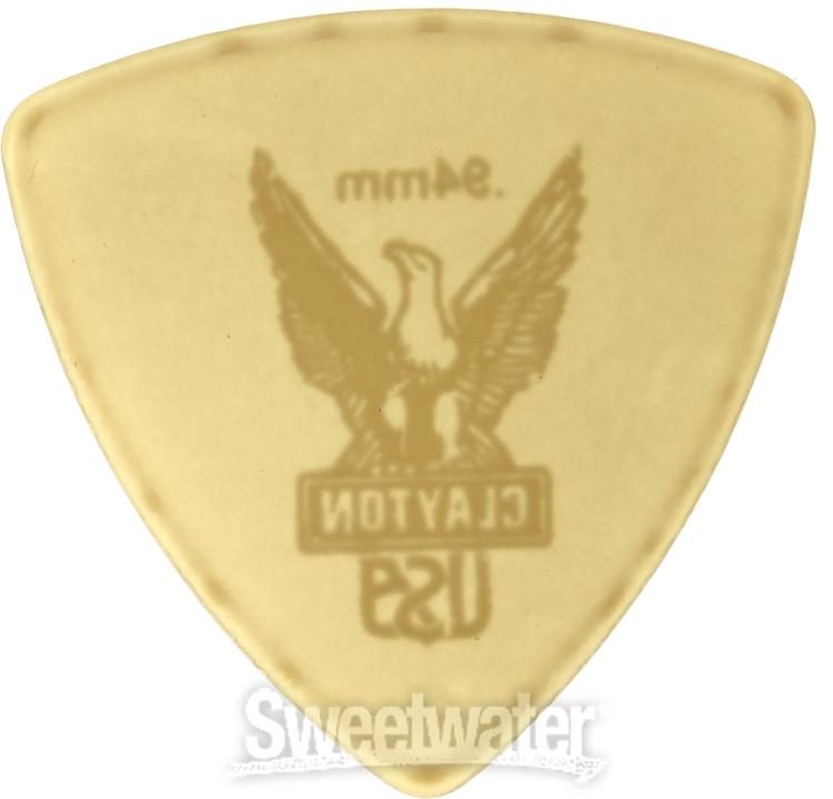 1.00mm Clayton Rounded Triangle Picks 72 pc