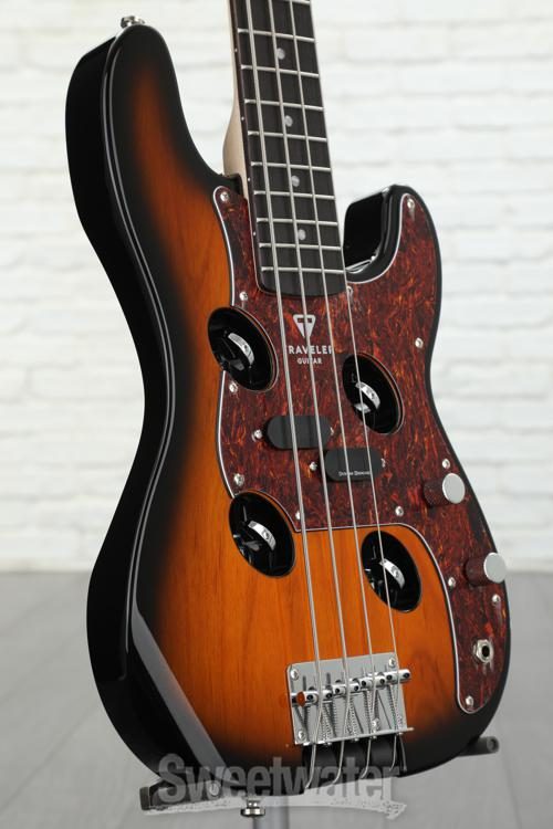 Traveler Guitar TB-4 P Bass Guitar - Sunburst | Sweetwater