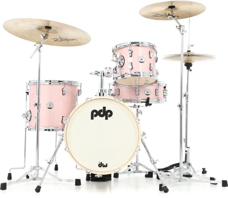 PDP New Yorker 4-piece Shell Pack - Pale Rose Sparkle