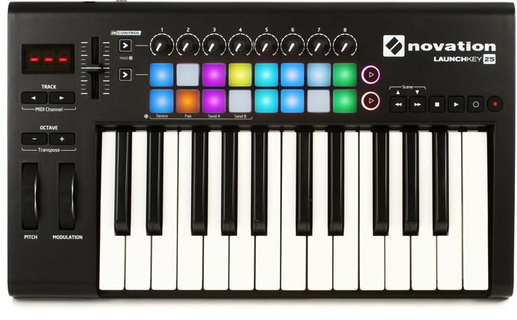 novation 61 key midi controller