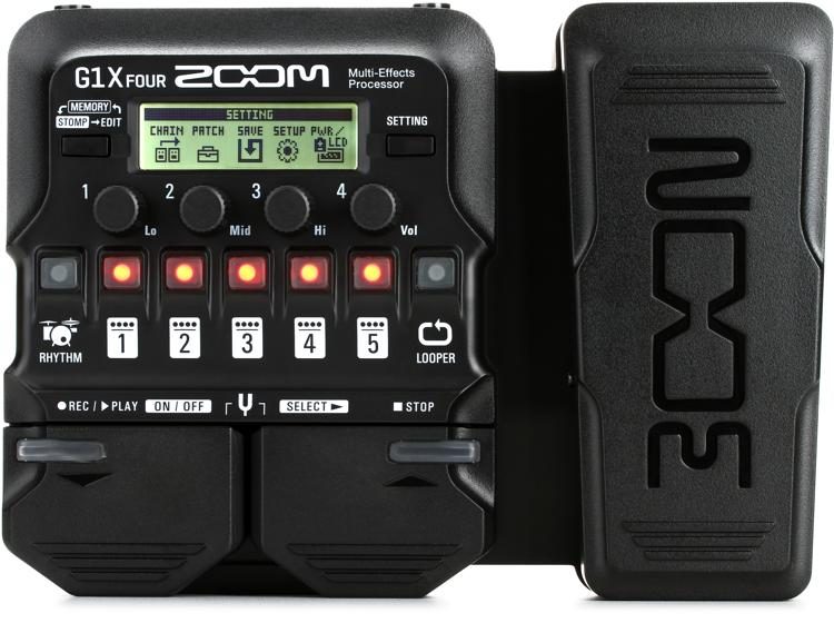 Kruis aan Samengroeiing Minst Zoom G1X FOUR Multi-effects Processor with Expression Pedal | Sweetwater