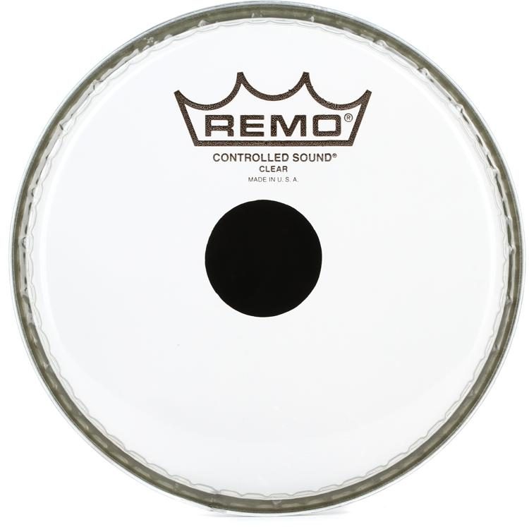 10" Remo Controlled Sound Clear Black Dot Drum Head Drumhead 