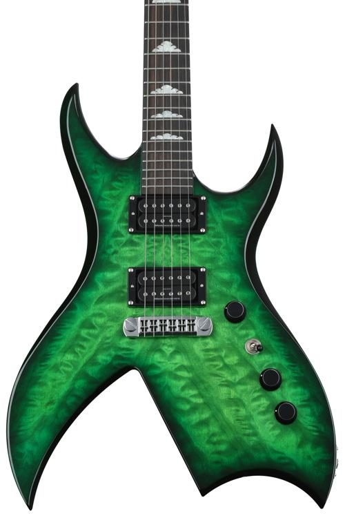 B.C. Rich Rich B Legacy 2023 Electric Guitar - Trans Green | Sweetwater