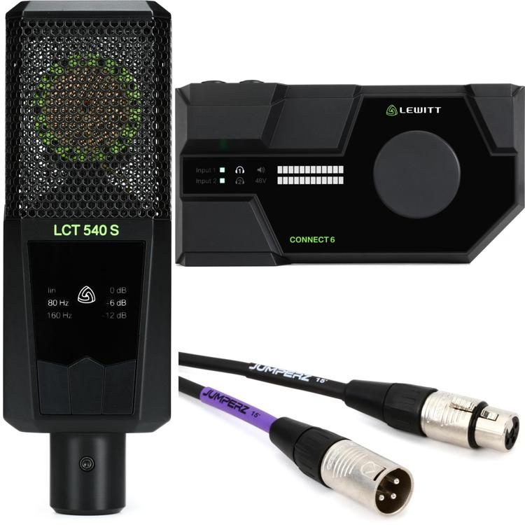 Lewitt Connect 6 USB-C Audio Interface and LCT 540 S Condenser Mic