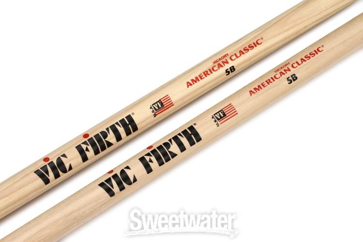 VIC FIRTH DRUM STICKS SET # 5B MATCHED/PAIRED SET NEW 