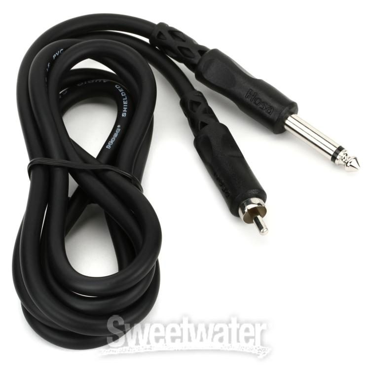 TS to RCA 5 ft. 1//4 in Hosa CPR-105 Unbalanced Interconnect Cable