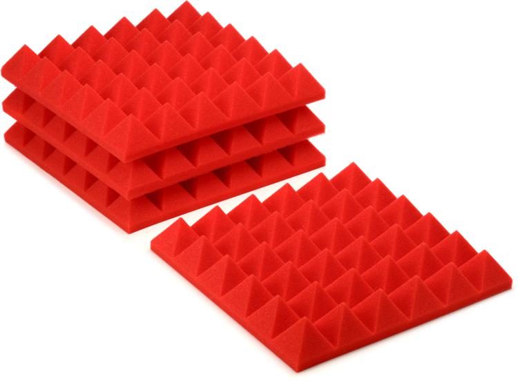 Hare Vær sød at lade være Retouch Gator 4-pack of Red 12-inch x 12-inch Acoustic Pyramid Panel | Sweetwater