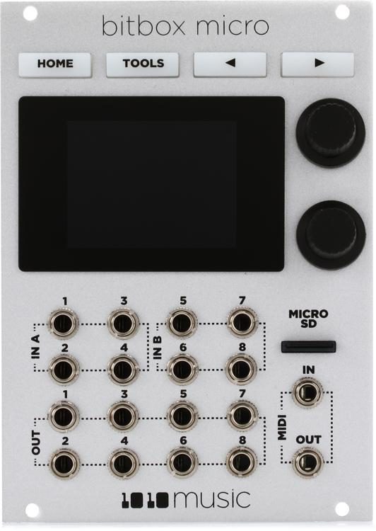 1010music Bitbox Micro Eurorack Compact Sampler with Touchscreen - White