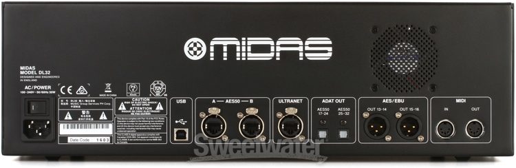 Midas DL32 32-input / 16-output Stage Box | Sweetwater