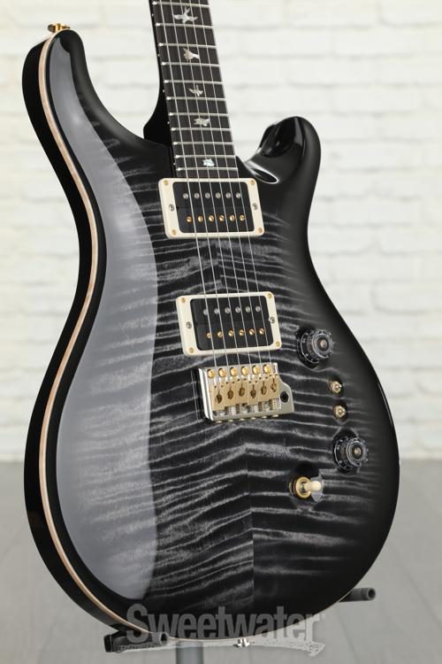 prs custom 24 35th anniversary charcoal burst