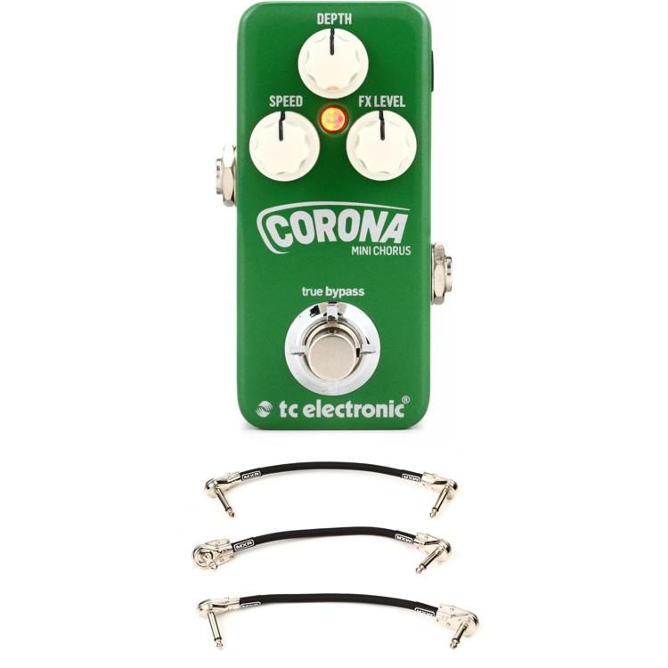 TC Electronic Corona Mini Chorus Pedal with Patch Cables Sweetwater