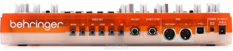Behringer RD-6-TG Analog Drum Machine - Orange Translucent 