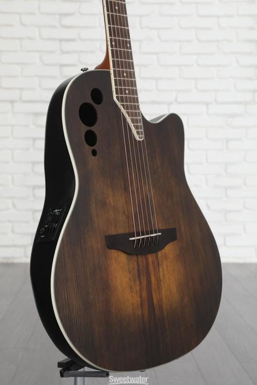 Ovation Applause AE44-7S Mid-depth Acoustic-electric Guitar - Vintage  Varnish Satin