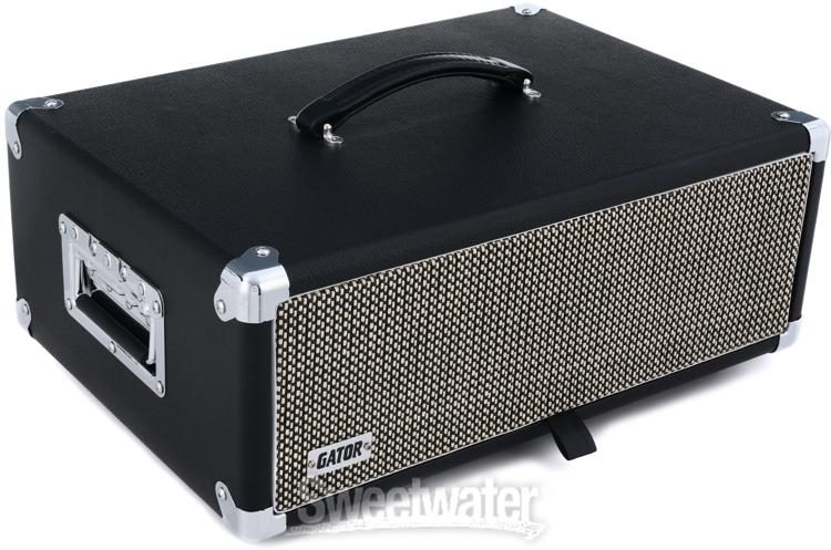 Gator GR-RETRORACK-3BK Vintage Amp Vibe Rack Case - 3U Black 