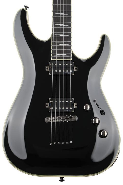Gloss　Blackjack　Electric　Schecter　Black　ギター　C-1　Guitar